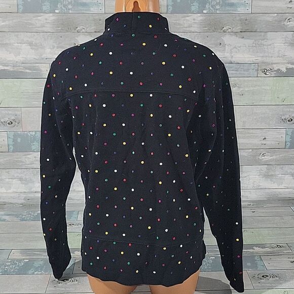 BECHAMEL Black Polka-dot Shirt/Top sz Medium - Picture 3 of 4